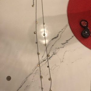 Lia Sophia Jewelry - Lia Sophia silver, gold and crystal necklace Lia Sophia Jewelry - Lia Sophia silver, gold and crystal necklace